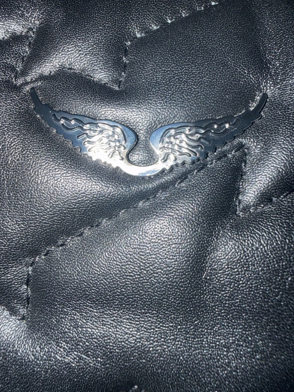 Zadig & Voltaire Wings Quilted Leather Top Handle/Crossbody Bag - Picture 5 of 7